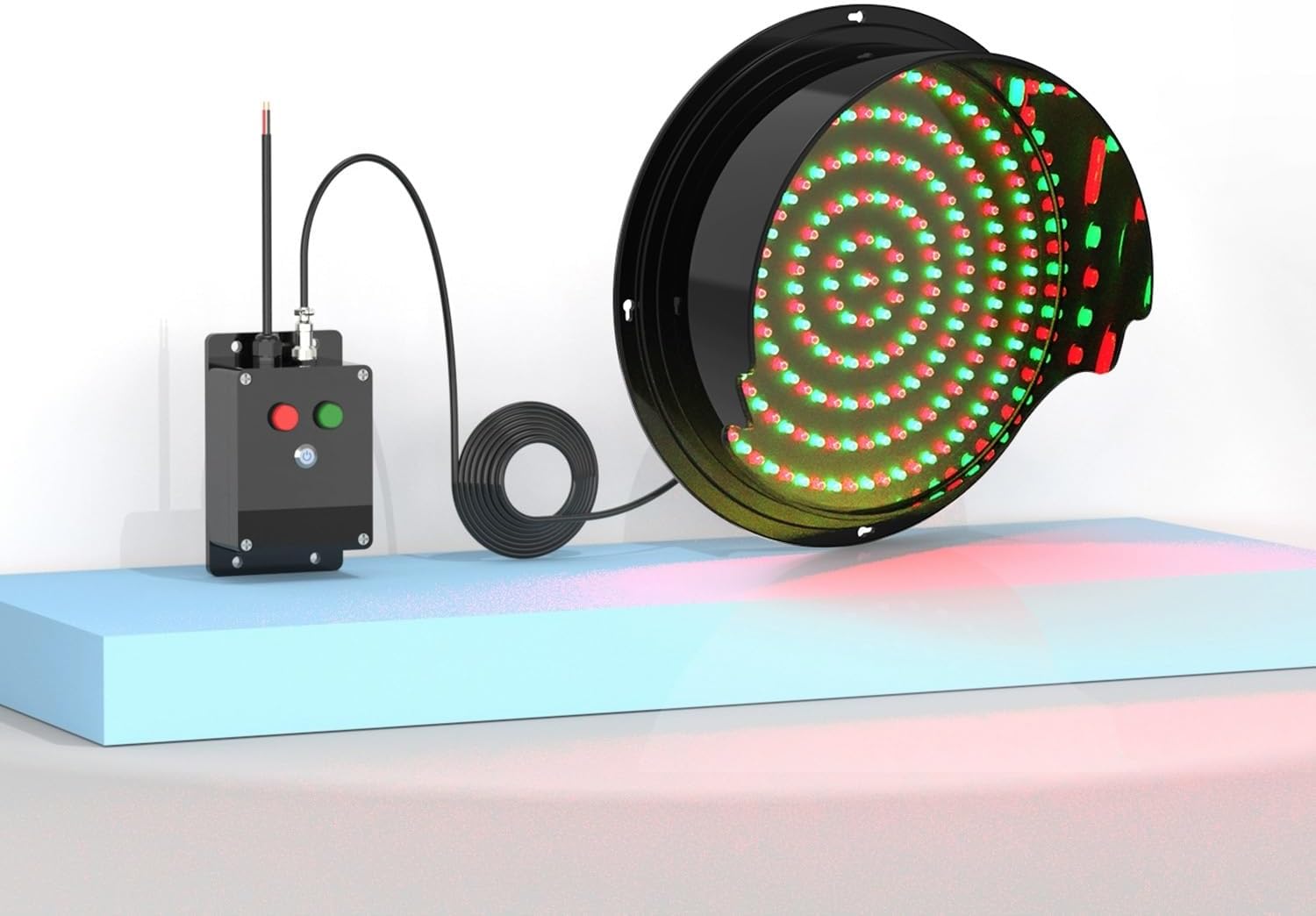 信号機、交通 信号ライト インジケーターライト 赤/緑LED